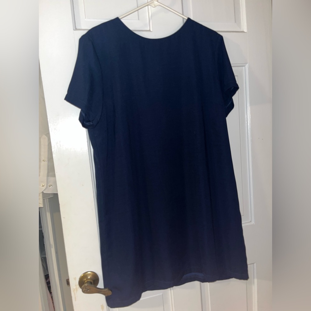 Lulu's Deep Blue Zippered Dress